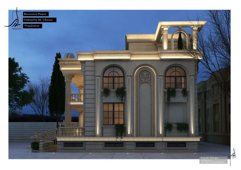 طراحی دیزاین ویلا شیراز